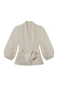 Faune Deia Oyster & Gold Jacket - The Mercantile London