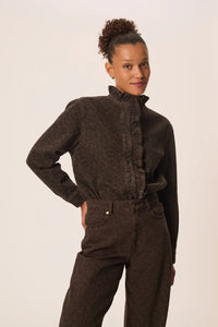 Des Petits Hauts Lassa Leopard Blouse