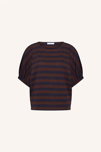 By-Bar Merle Coffee Bean Stripe Top