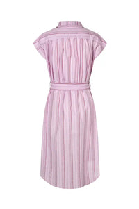 Lolly's Laundry Bey Lilac Stripe Shirt Dress - The Mercantile London