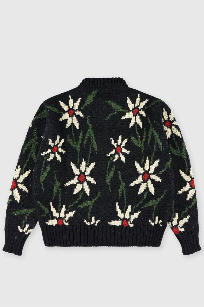 Howlin' Flower Print Navy Cardigan - The Mercantile London