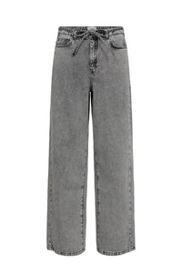 Numph Brooklyn Light Grey Denim Jeans - The Mercantile London