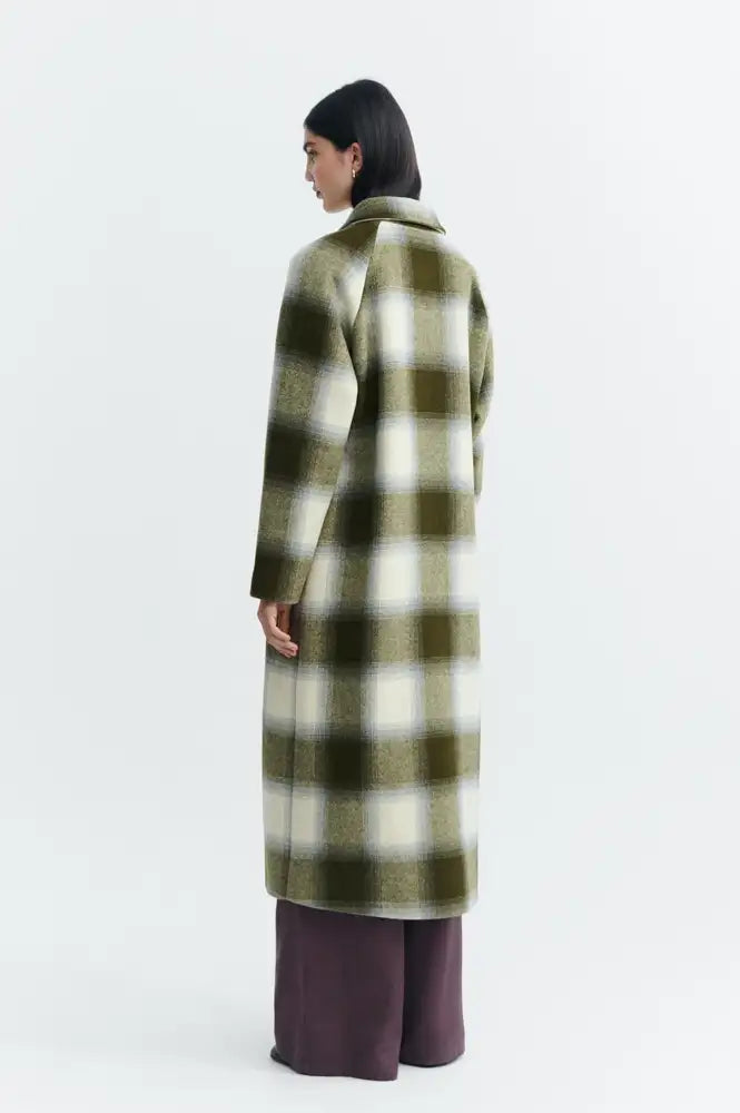 Thinking Mu Green Checks Lise Jacket