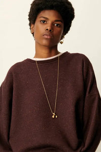 Sessùn Chebbi Ganache Oversized Sweatshirt