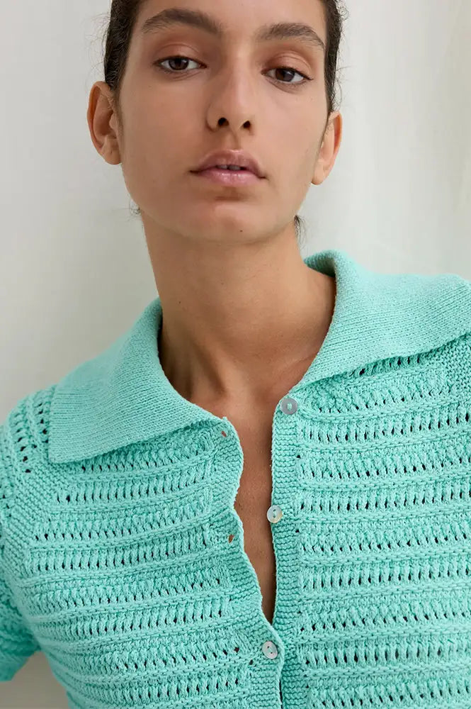Diarte Palma Aqua Cardigan - The Mercantile London