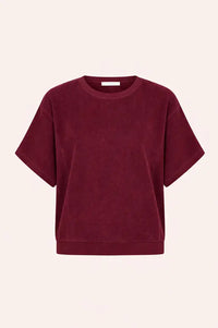 By-Bar Nuki Burgundy Slub Top