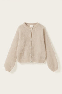 Noella Kae Oyster Mohair Cardigan - The Mercantile London