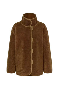 My Essential Wardrobe Funa Demitasse Brown Reversible Coat