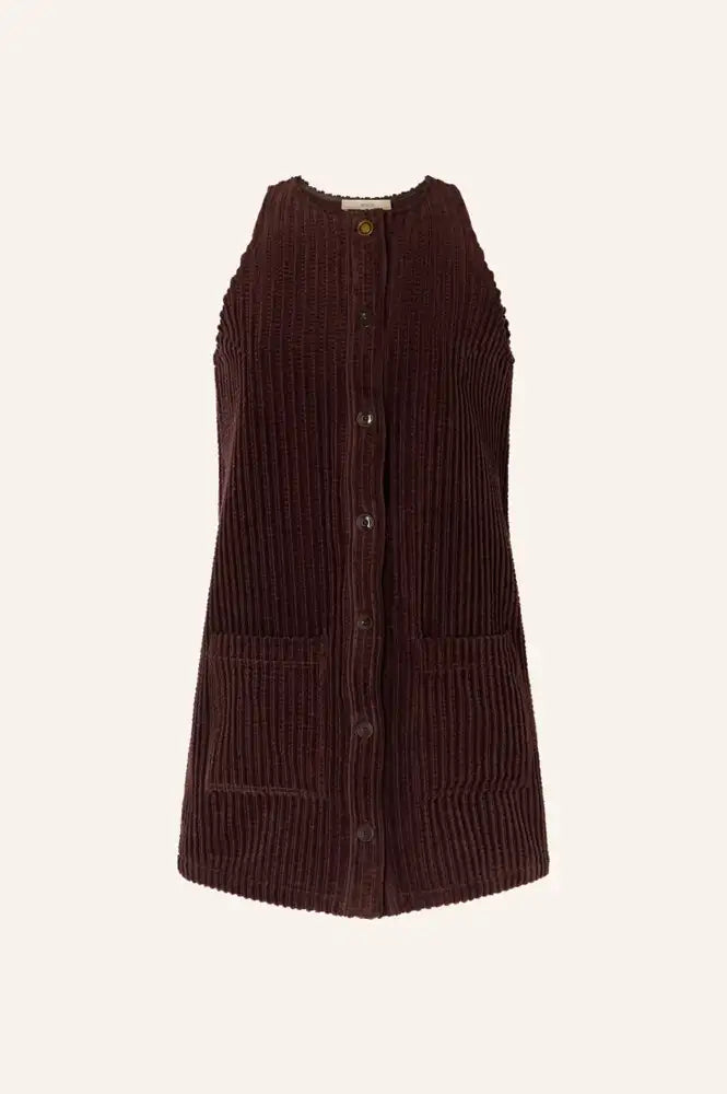 Sessùn Ondinette Ambrune Velvet Short Dress - The Mercantile London