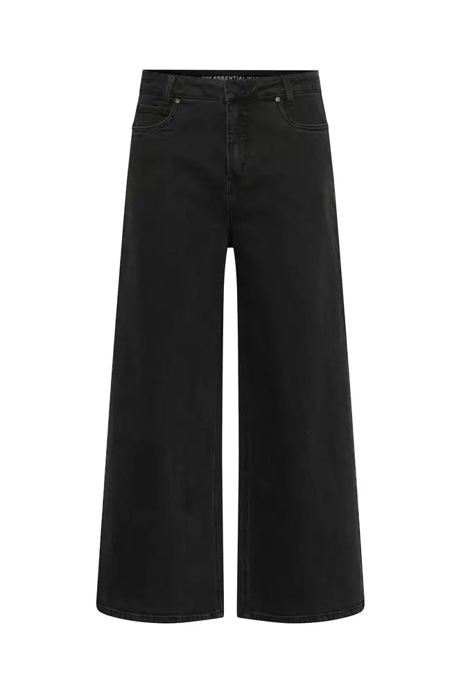 My Essential Wardrobe Alma Dark Wash Wide Leg Jeans - The Mercantile London