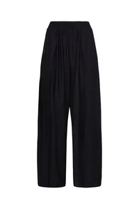 ICHI Ginne Black Pleated Trousers - The Mercantile London