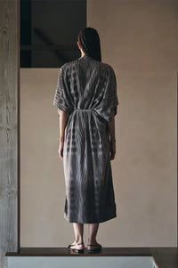 Rabens Saloner Alesandra Asphalt Ombre Ikat Kimono Dress - The Mercantile London