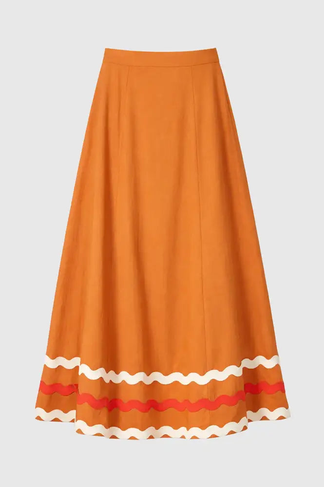 An'ge Roline Gold Ric Rac Skirt