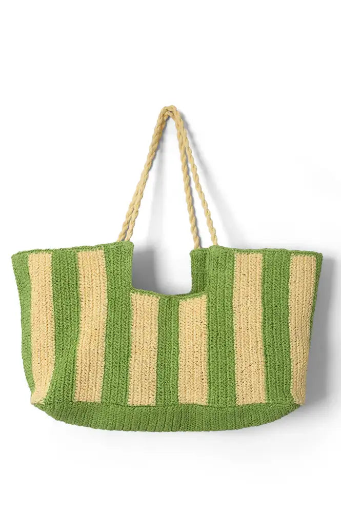 Damson Madder Orla Apple Stripe Beach Bag