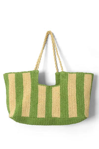 Damson Madder Orla Apple Stripe Beach Bag