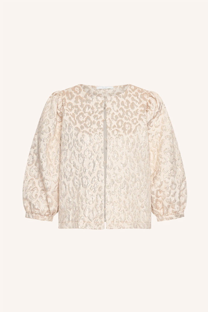 By-Bar Mauri Champagne Cheetah Blouse