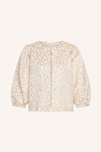 By-Bar Mauri Champagne Cheetah Blouse