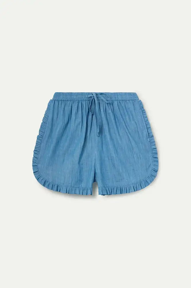Compania Fantastica Light Blue Chambray Shorts