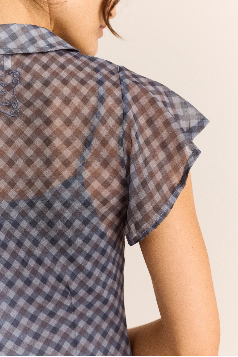 Damson Madder Hudson Blue Willow Gingham Dress