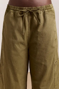 Damson Madder Felix Olive Twill Trousers