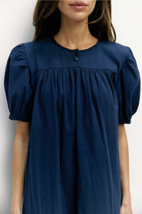 Mod Ref Frankie Navy Babydoll Ruffle Dress