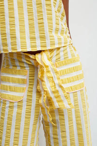 Dr Bloom Lazo Yellow Stripe Trousers - The Mercantile London