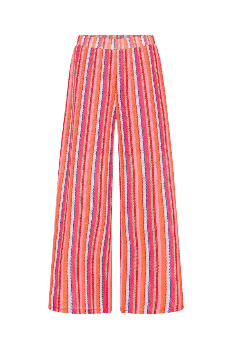 ICHI Libella Multi Stripe Pants - The Mercantile London