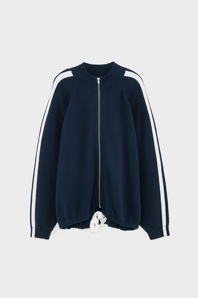 Bellerose Angik Navy Zip-Up Cardigan