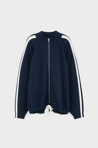 Bellerose Angik Navy Zip-Up Cardigan