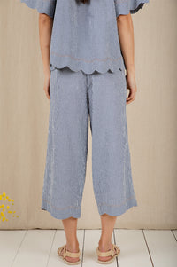 Bonté Aide Navy Gingham Trousers - The Mercantile London