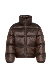 ICHI Fecina Mole Brown Puffer Jacket
