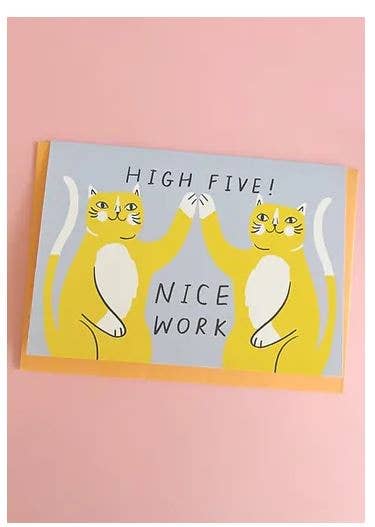 Kitty Kenda High Five Greeting Card