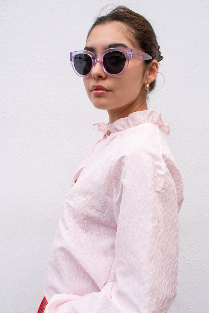 A Kjaerbede Lilly Lavender Transparent Sunglasses - The Mercantile London