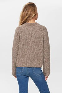 Numph Zindi Fossil Melange Pullover - The Mercantile London