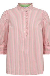 Numph Ulla Blushing Bride Stripe Shirt - The Mercantile London