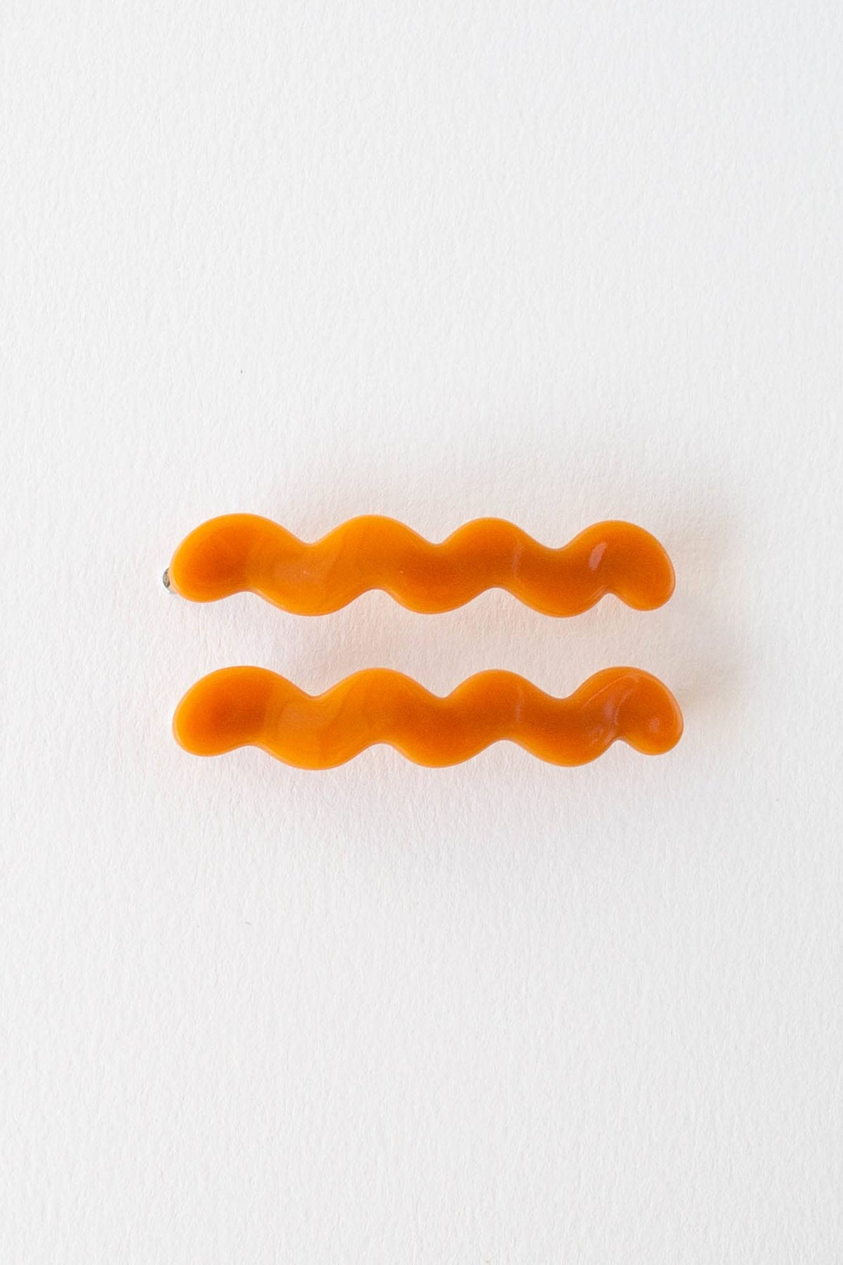 Eco Cloud Wave Slide Hair Pin Set: Ginger - The Mercantile London