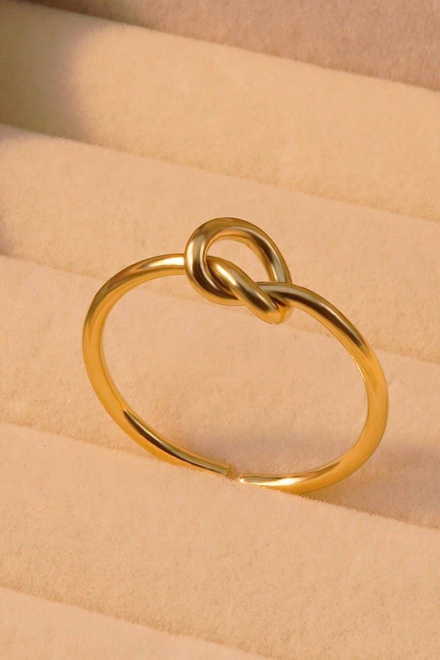White Knot Ring