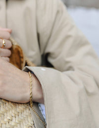 Nordic Muse Gold Rope Twist Bracelet