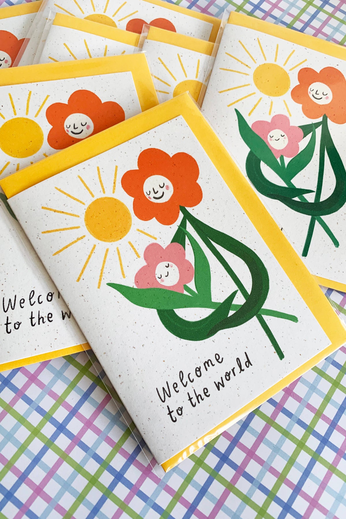 Kitty Kenda Baby Flower Face Card - The Mercantile London