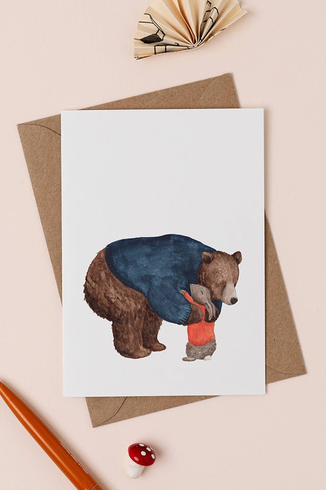 Mister Peebles Hugs Card - The Mercantile London