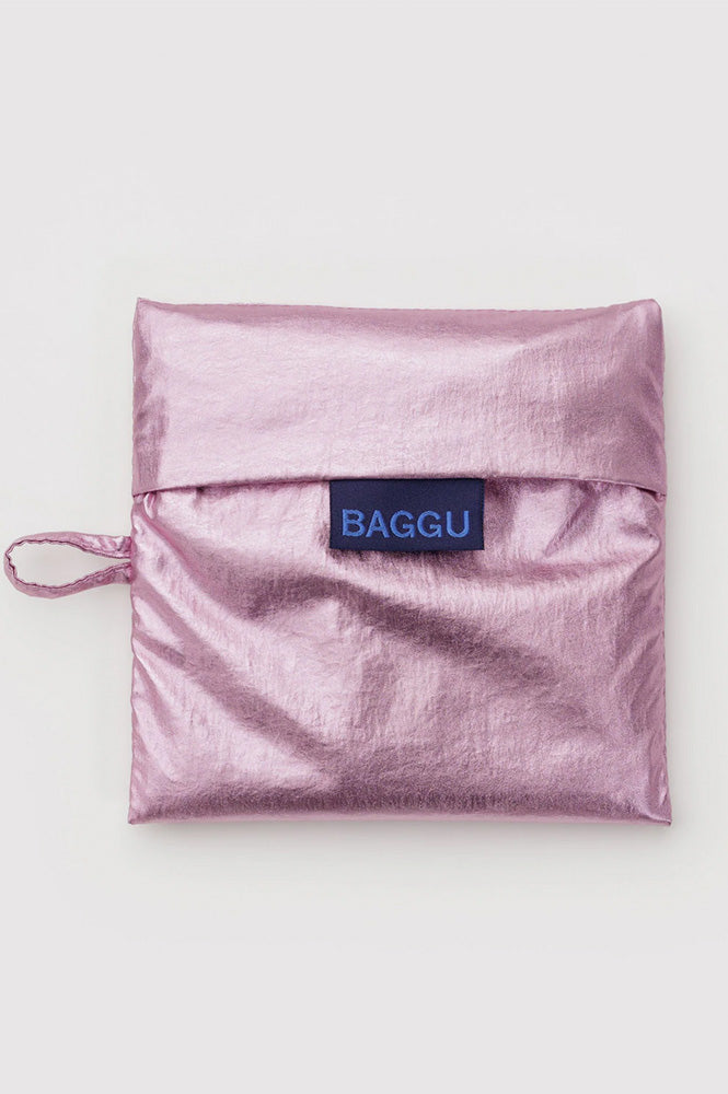 Baggu Blush Metallic Standard Reusable Bag - The Mercantile London