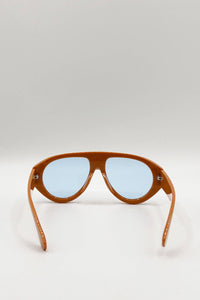 AFA Collective Bold Aviator Orange Sunglasses