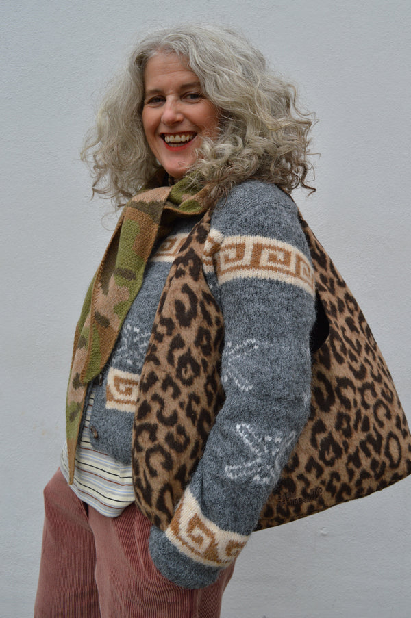 Object Galia Intarsia Knit Cardigan - The Mercantile London