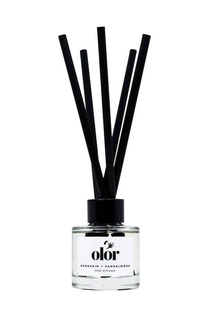 Olor Mandarin & Sandalwood Mini Reed Diffuser - The Mercantile London