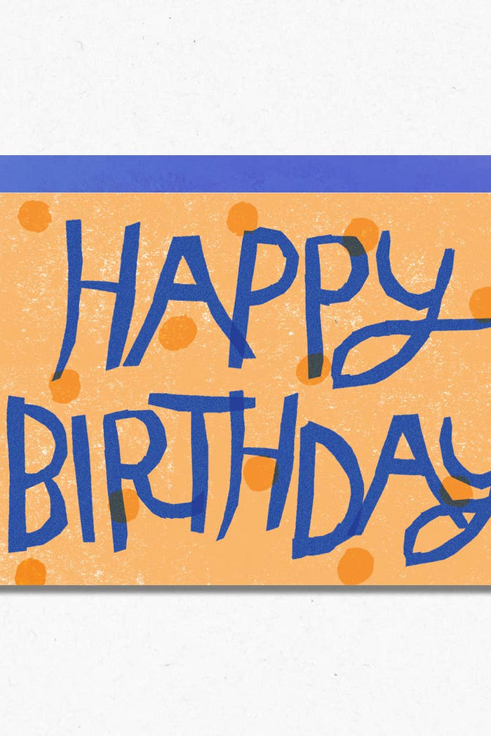 Hot Pink Press Spotty Happy Birthday Greetings Card