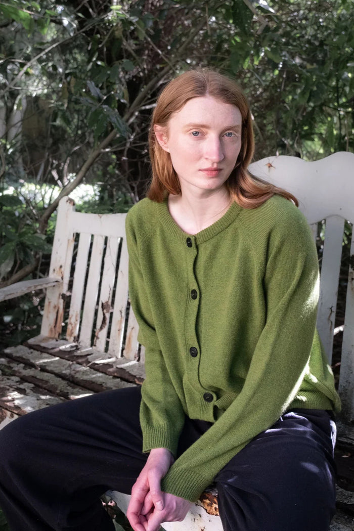 Bibico Lottie Green Moss Cardigan