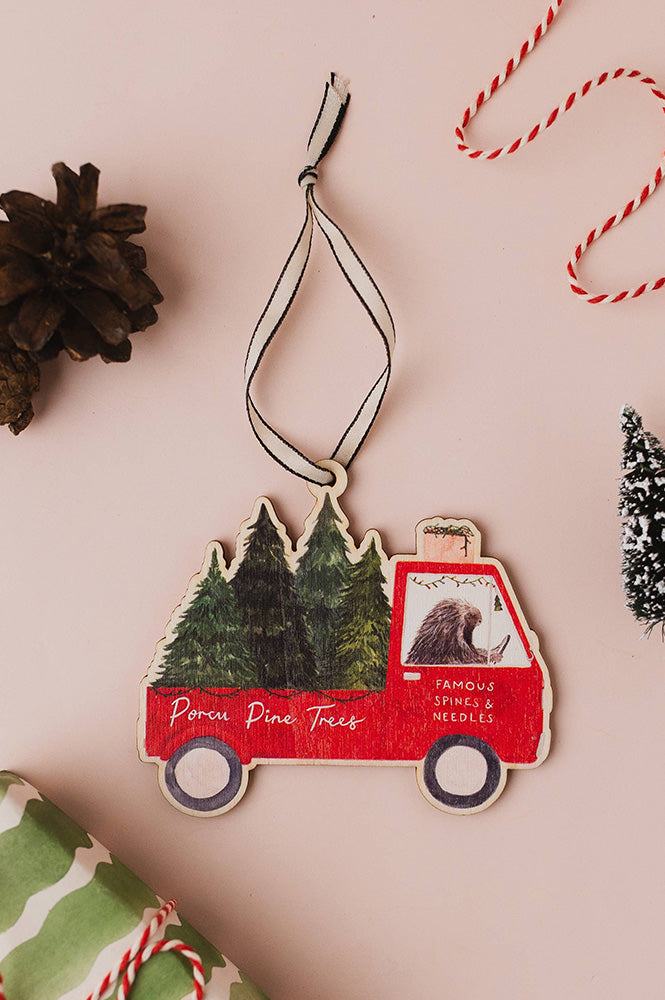 Mister Peebles Porcu Pine Trees Wooden Decoration - The Mercantile London