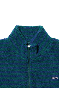 Kappy Green Stripe Fleece Vest