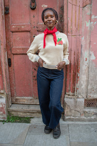 Soeur Eliott Raw Blue Balloon Jeans - The Mercantile London