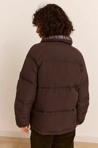 Damson Madder Opal Reversible Plum Check Puffer